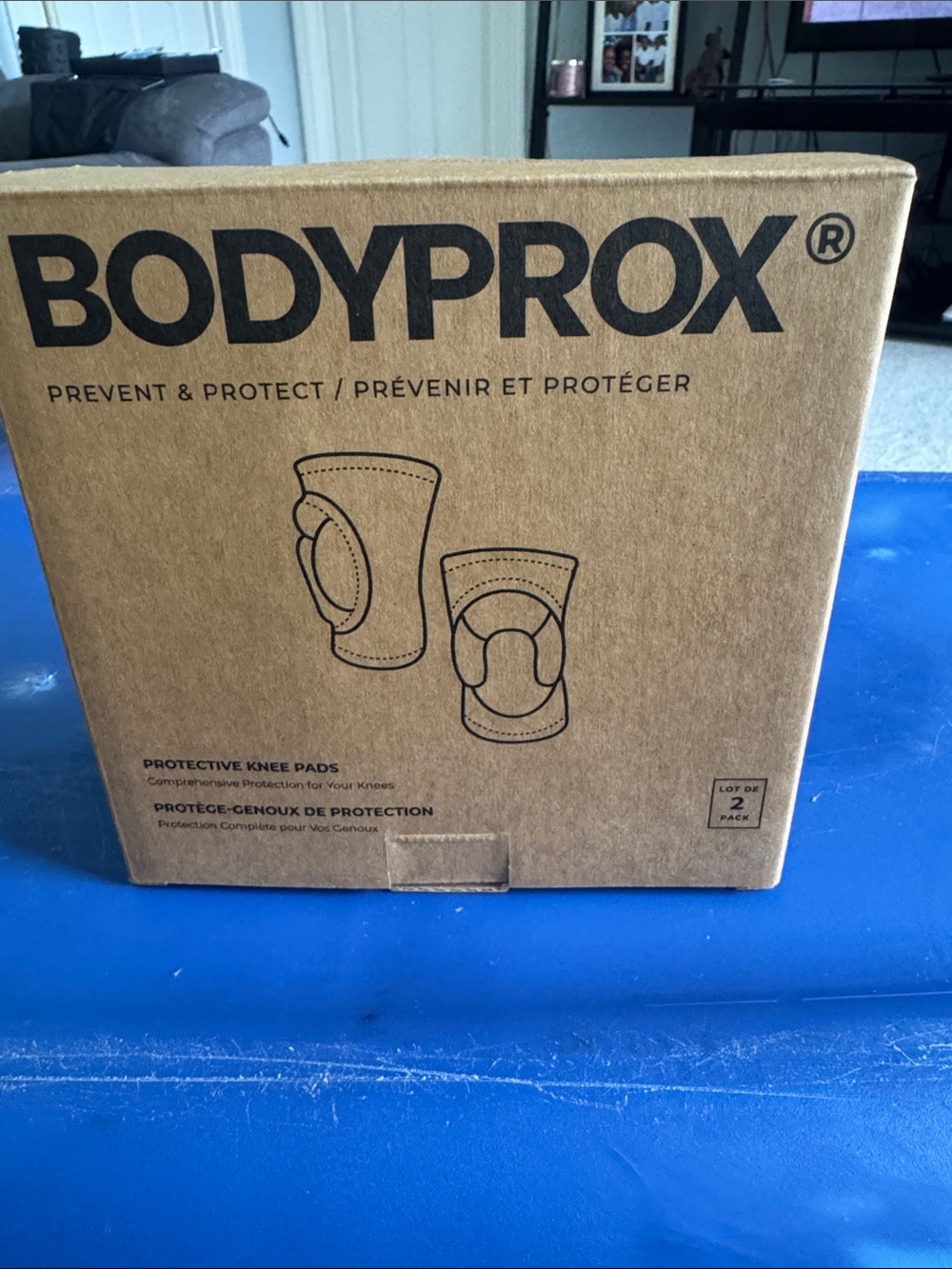 BODYPROX Protective Knee Pads - Brown Kraft Box